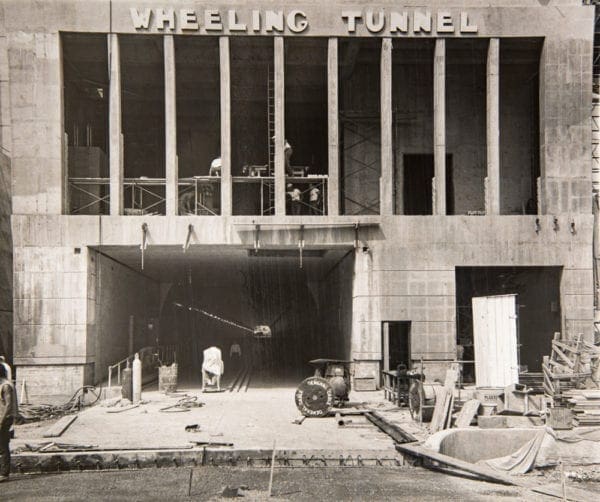 The length of Wheeling Tunnel westbound.