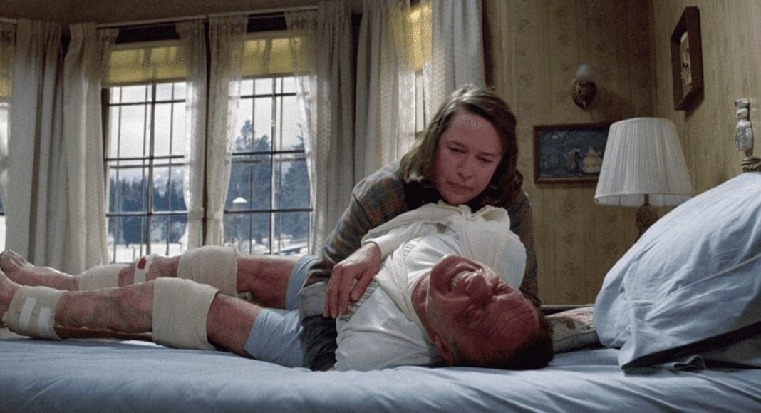 A photo of a scene in the movie, "Misery."