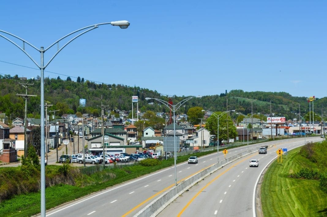 A view of a city in East Ohio.