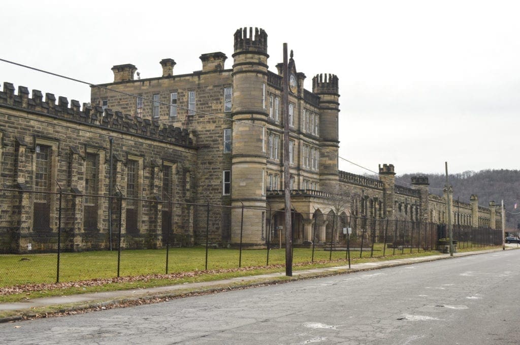 A photo of an old prison in West Virginia.