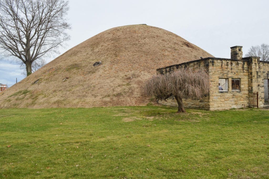 A burial mound in West Virginia.