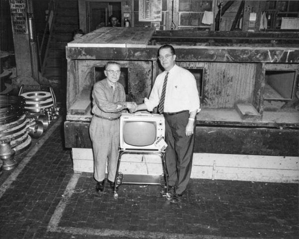 Blaw Knox - A factory worker gets a free TV.