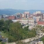 Wheeling – above downtown