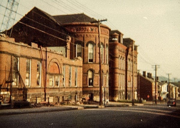 The buildings design is unique.