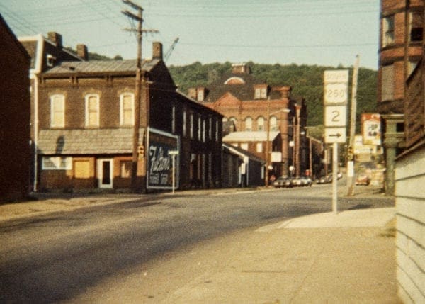A photo of a city street.
