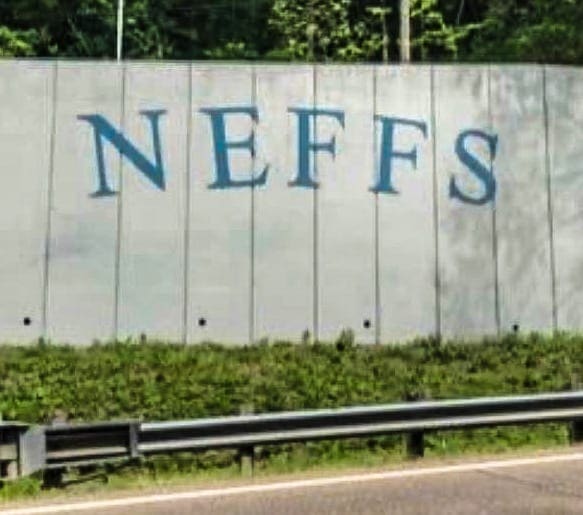 A sign that reads, “Neffs.”