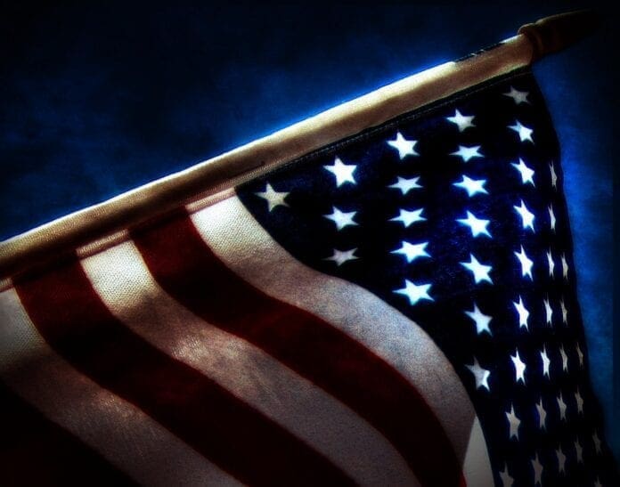 An image of the aMERICAN fLAG.