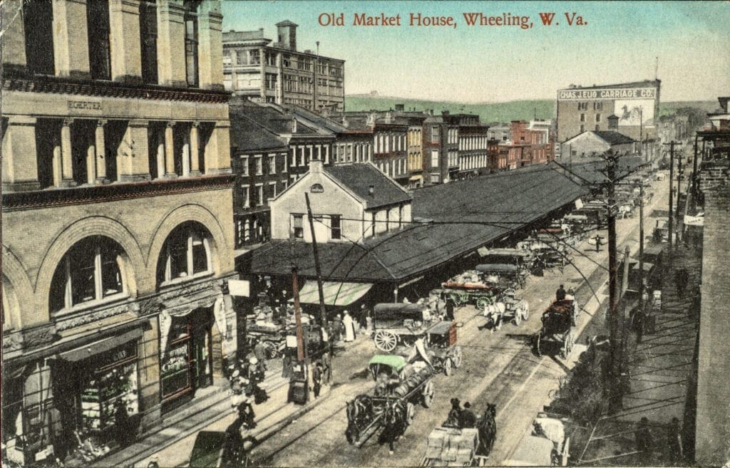 A market house that was open air.