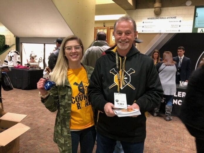 A girl with her step-father.