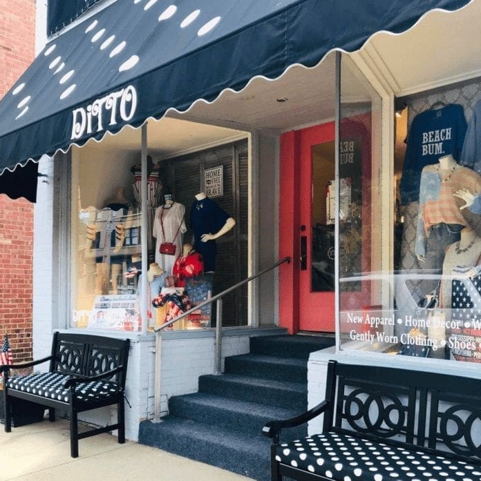 A photo of a storefront.