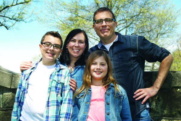 A photo of a family.