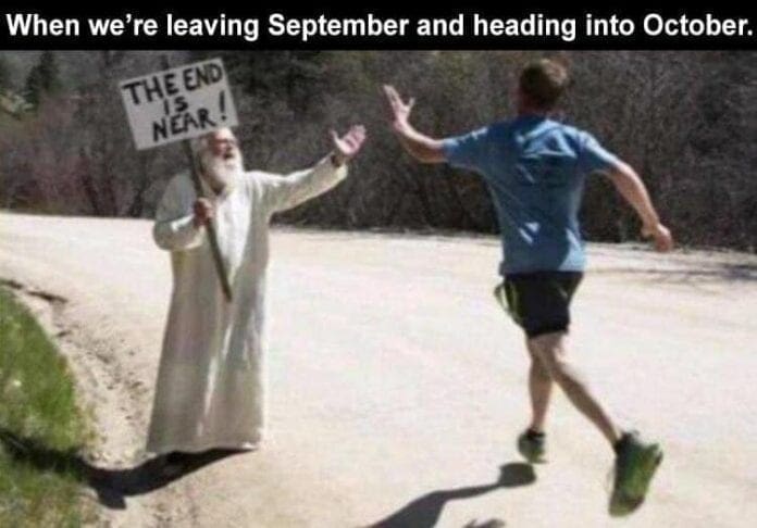 A guy running to another man.