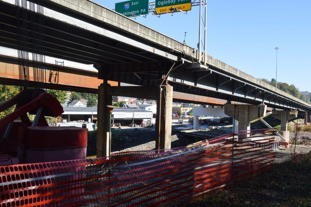 A photo of an interstate under construction.