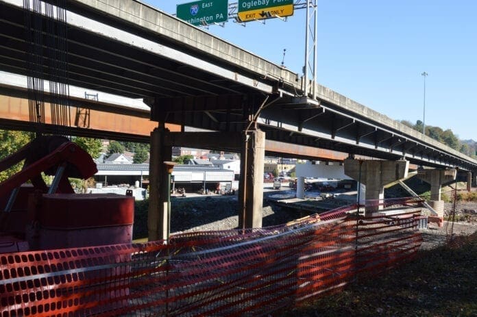 A photo of an interstate under construction.