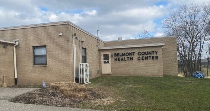 front of Belmont County Health Center Building