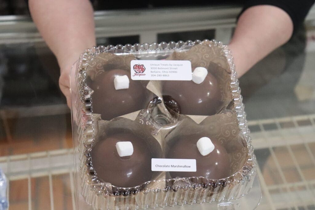 The hot chocolate bombs are pictured