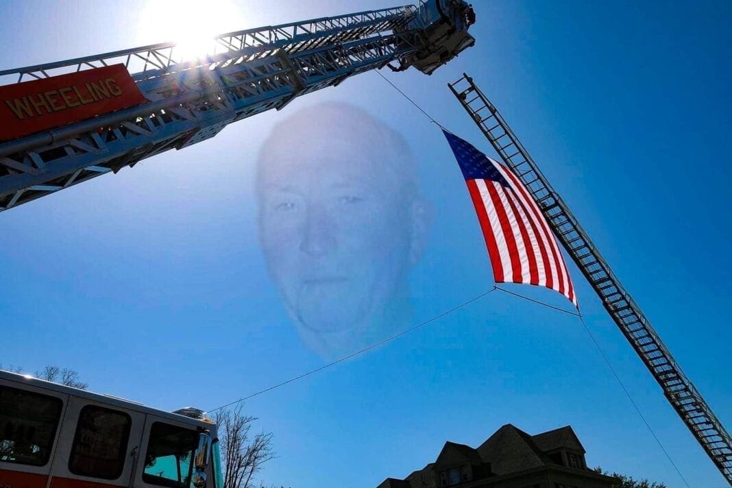 An image of a man in Heaven.