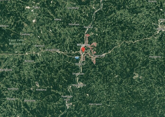 A birds eye view of a region.