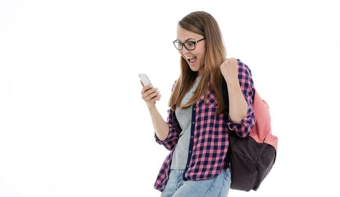 A female college student.