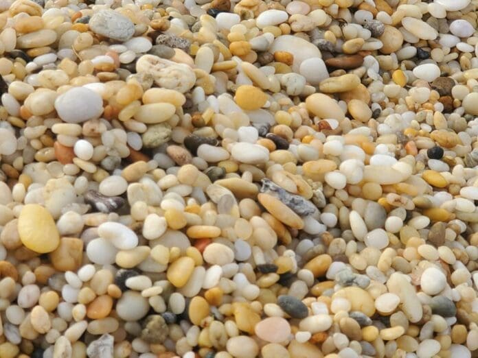 A pile of pebbles.