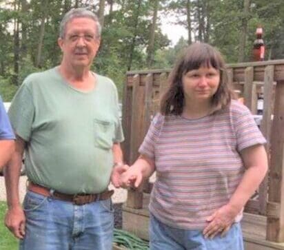 A phot of a man and a woman.