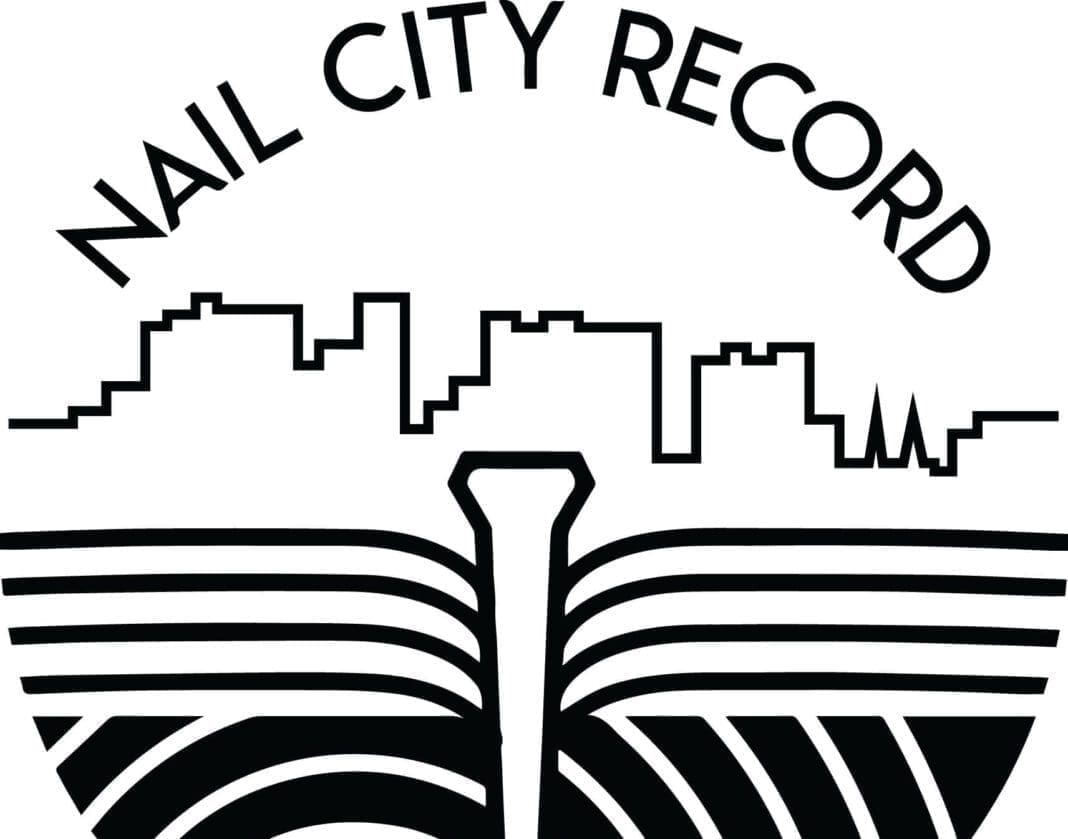 A logo for a record store.