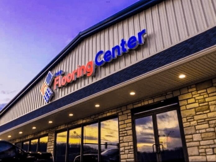 The front of the building.