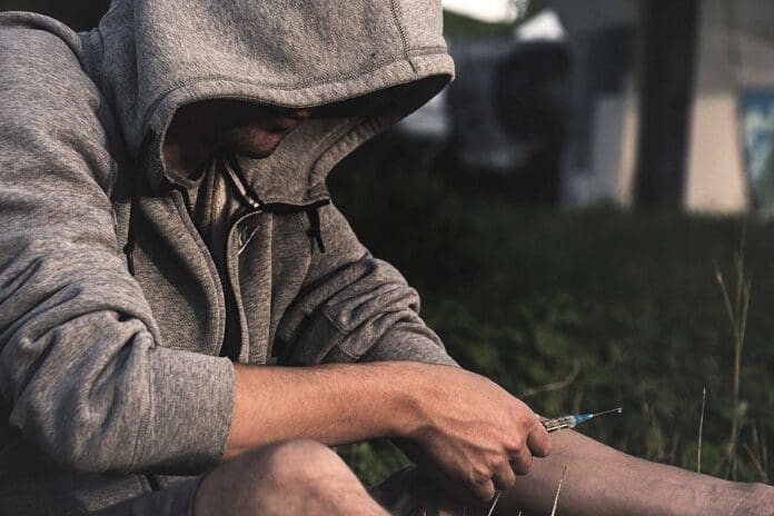 A person wearing a hoodie.