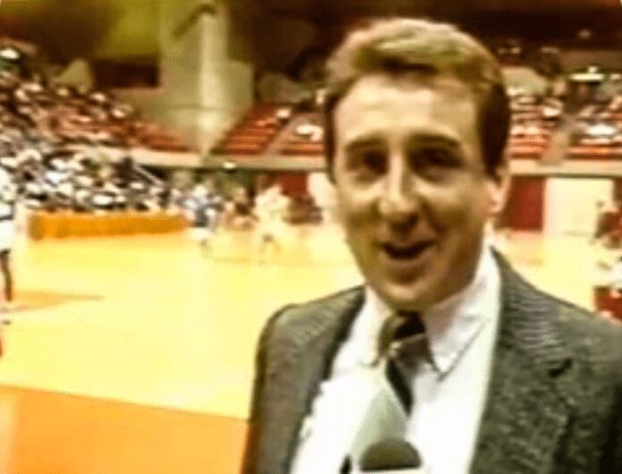 A man with a microphone.