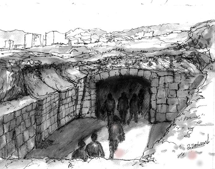 A3850BE2-4B9A-497A-A2E3-EBEA4F84C5C1 A sketch of a tunnel.
