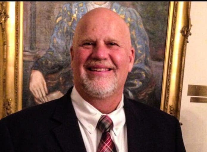 A man in a portrait.