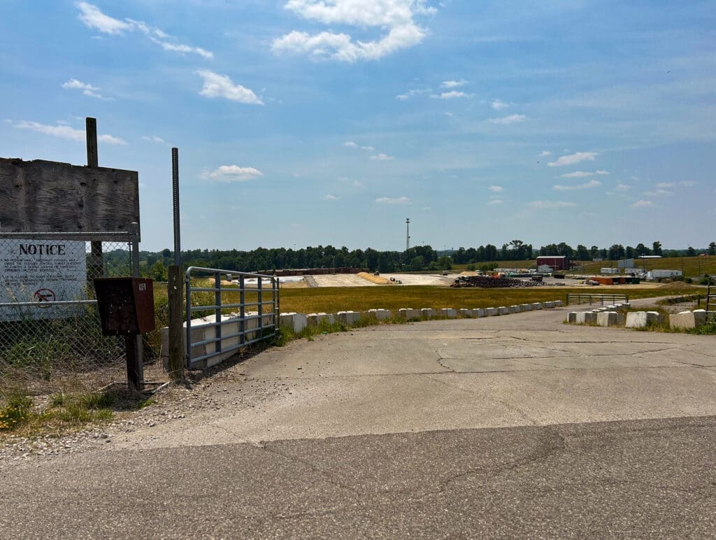 A gate of a property.