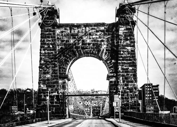 A support of a bridge.