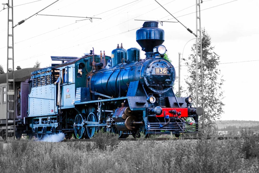 A train locomotive.