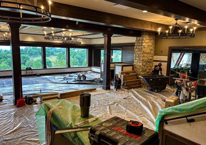 Screenshot A room where construction is taking place.