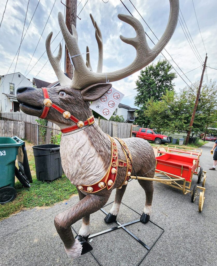 A large reindeer.