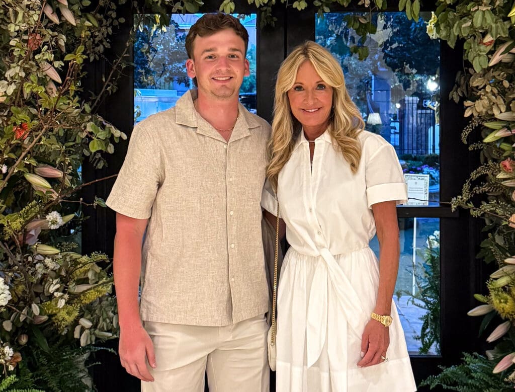 A man and his mother.