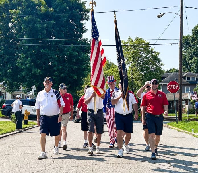 A group of men and women.