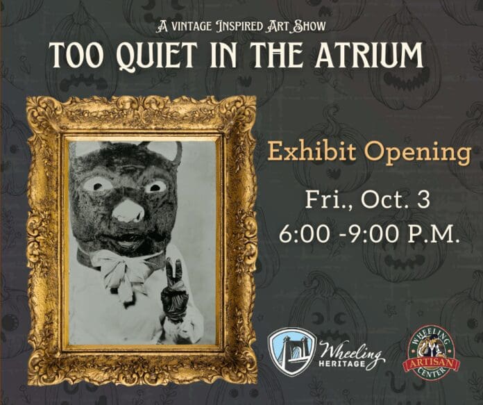 Too Quiet in the Atrium (5) A banner.