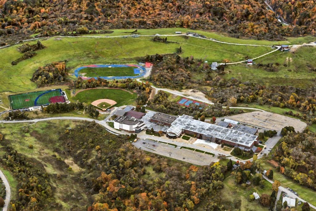 A high school campus.