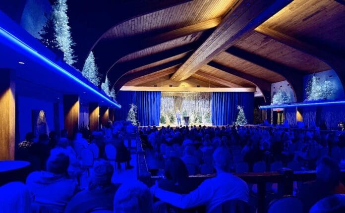 Oglebay - comedy show - Jan 10 A dark room.